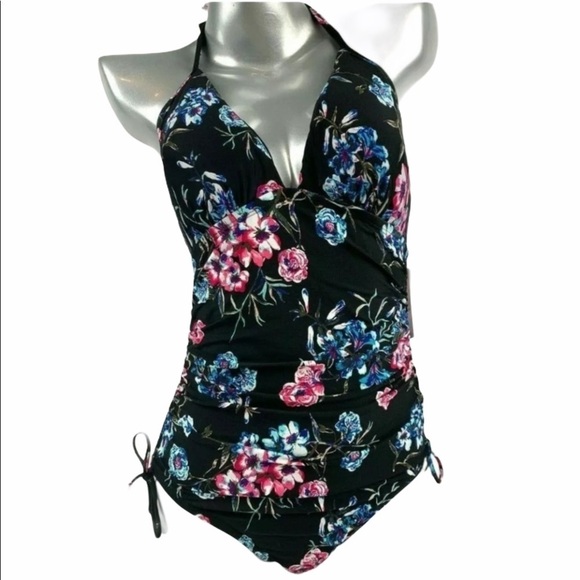 Dkny Other - Dkny Donna Karan One Piece Floral Swimsuit